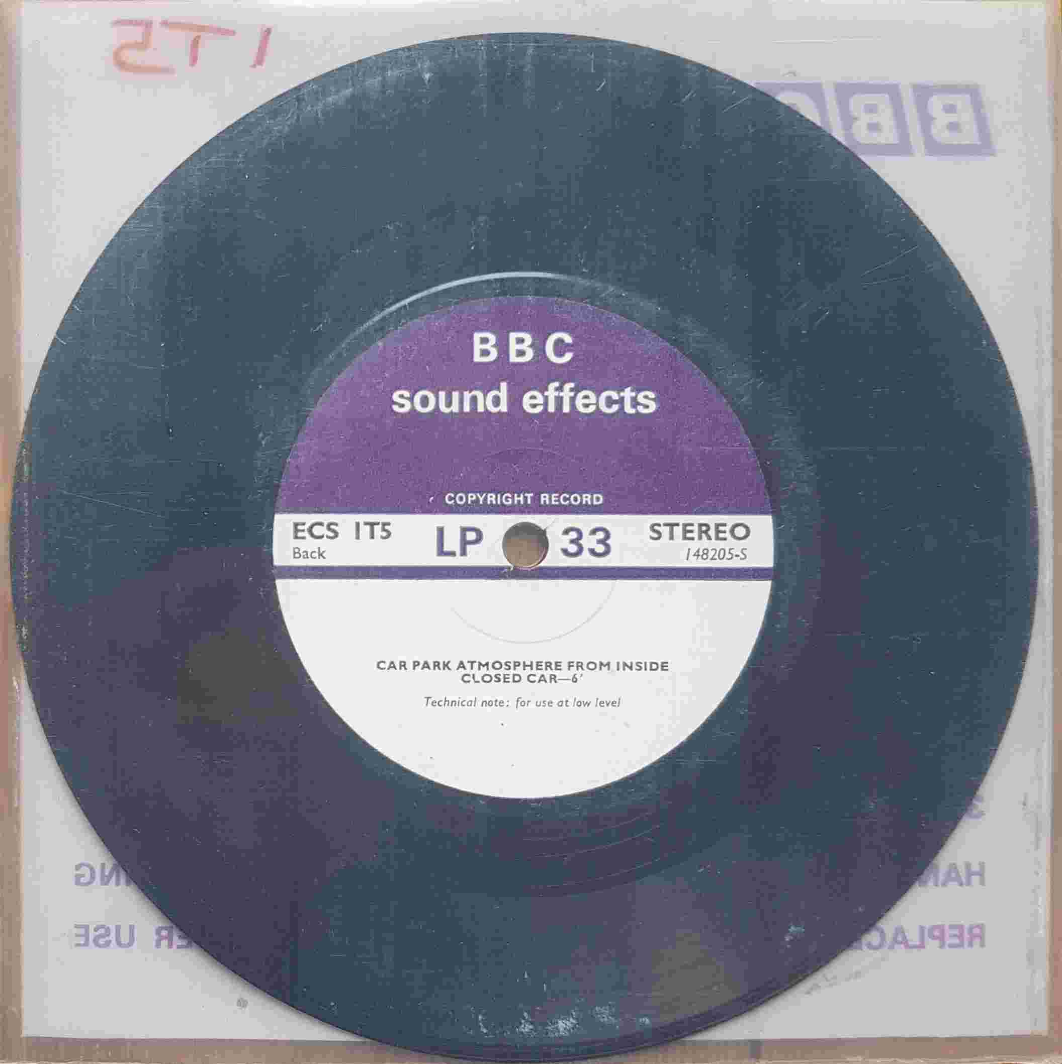 Picture of ECS 1T5 Car park atmosphere by artist Not registered from the BBC records and Tapes library